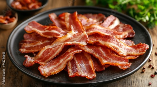 Bacon Star - Creative Plate Arrangement for International Bacon Day Celebration, Fun and Tasty Presentation