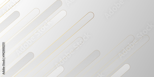 White gradient diagonal stripe line background. Motion Line golden stoke stripes layers business background metallica shin vector. Abstract monochrome elegant geometric backdrop, modern design,Vector.