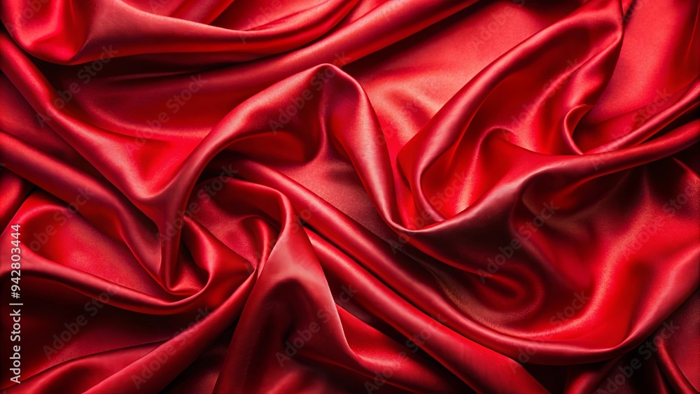 Luxurious and elegant red silk fabric with a smooth texture background Luxurious and elegant red silk fabric with a smooth texture background