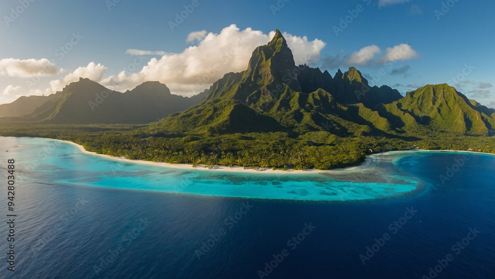 Fototapeta premium A Blonde Abroad's French Polynesia Itinerary