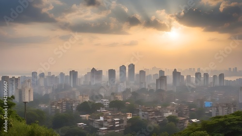 Mumbai skyline: Lalbaug, Wadala, and Sewri photo