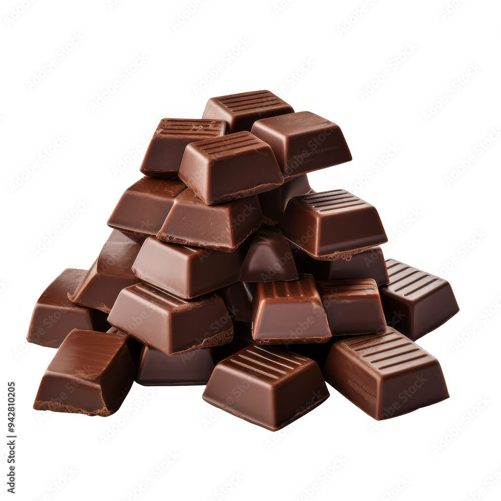 Chocolate Bar Isolated on a Transparent Background Chocolate Bar Isolated on a Transparent Background