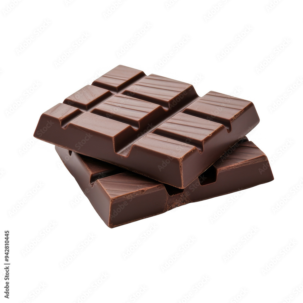 Chocolate Bar Isolated on a Transparent Background Chocolate Bar Isolated on a Transparent Background