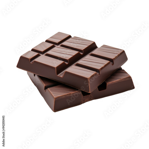 Chocolate Bar Isolated on a Transparent Background