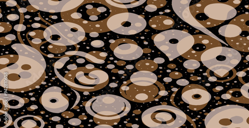 Abstract pattern. Illustration for printing on wall decorations. For use in graphics.