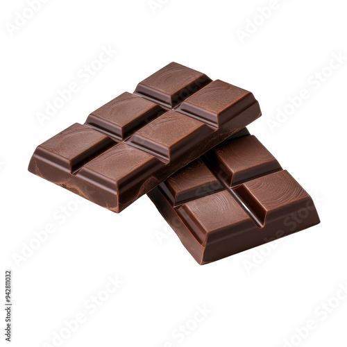 Chocolate Bar Isolated on a Transparent Background