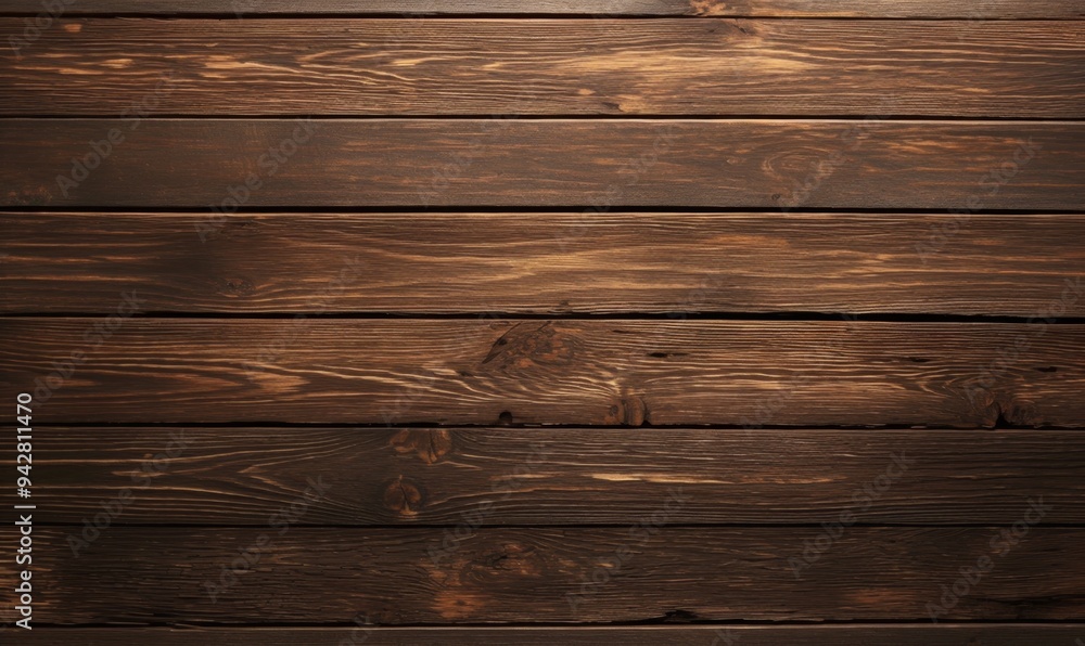 Fototapeta premium Rustic Elegance: AI-Generated 3D Wood Texture for Country-Style Marketing. Dark, Sophisticated Timber Background Perfect for Beer Festival Promotions, Farm Product Branding, and Minimalist Graphic Des