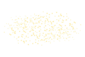 Gold glittering light particles, star dust magic sparks. Glow glitter light effect. Gold luminous points. Sparkling magic dust particles isolated on transparent PNG background
