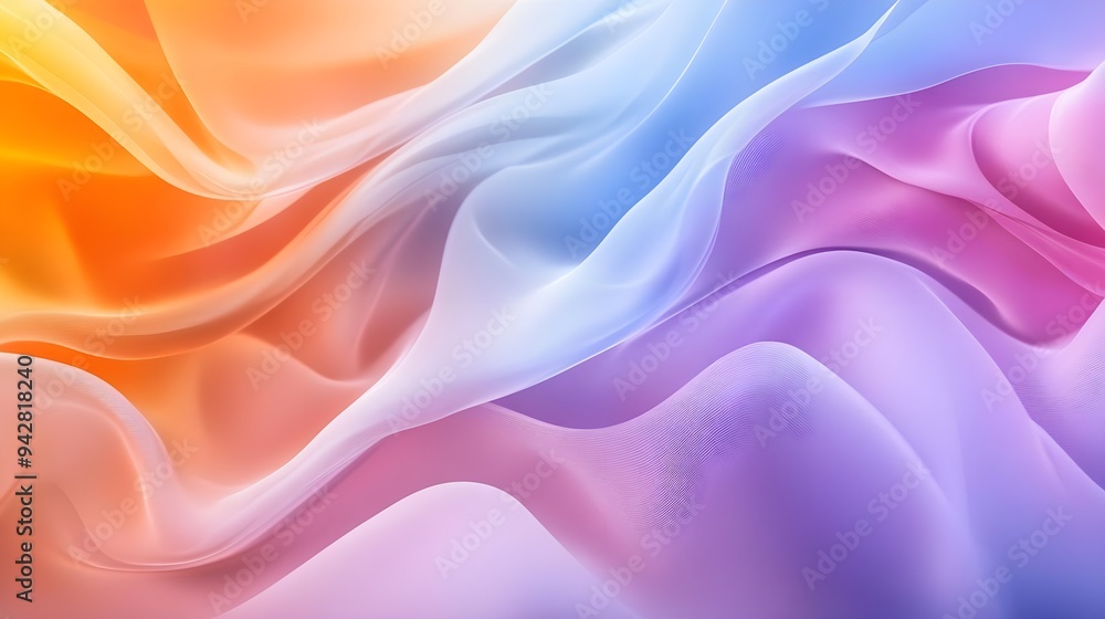 Abstract Background with Flowing Pastel Colors Abstract Background with Flowing Pastel Colors