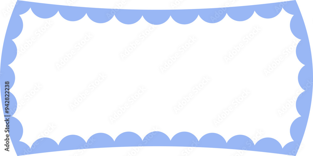 Scalloped Frame Edge Background Scalloped Frame Edge Background