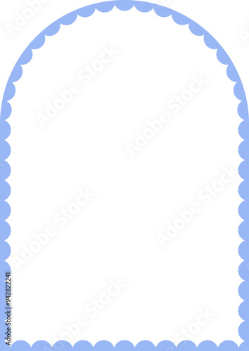 Scalloped Frame Edge Background