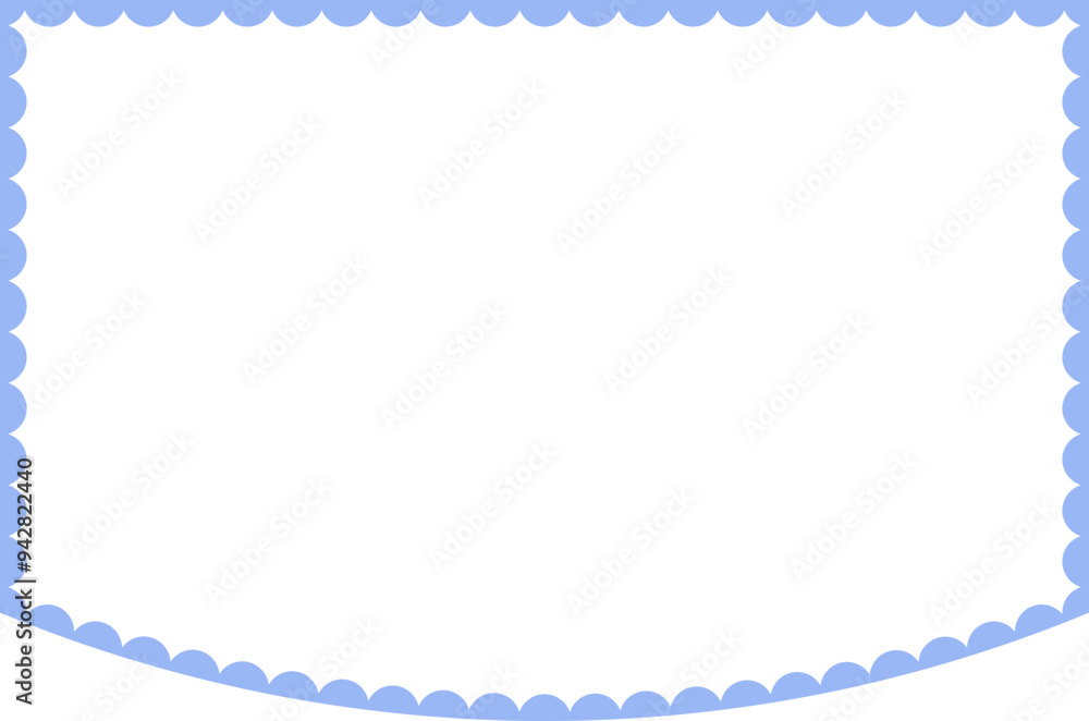 Scalloped Frame Edge Background Scalloped Frame Edge Background