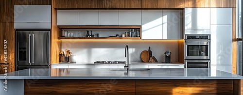 Wallpaper Mural A minimalist kitchen with clean lines Torontodigital.ca