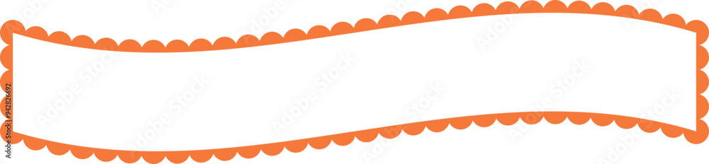 Obraz premium Scalloped Frame Edge Background