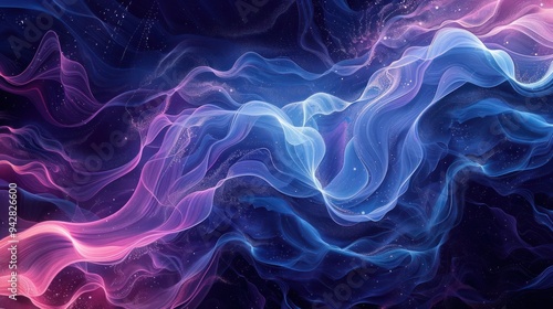 Stunning digital artwork featuring a cosmic nebula in vivid colors.