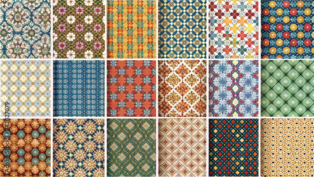 A collection of eye-catching and visually appealing pattern backgrounds for creative projects A collection of eye-catching and visually appealing pattern backgrounds for creative projects