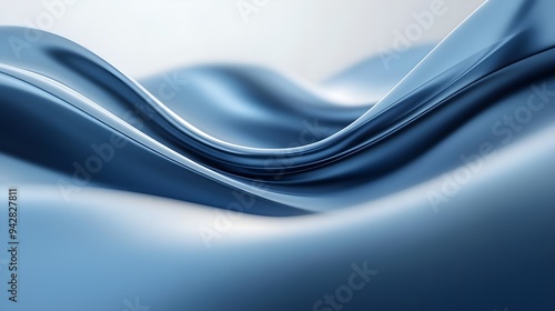 Wallpaper Mural Abstract Blue Waves Background - Modern Design Torontodigital.ca