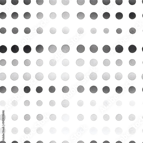 A black and white image of many small circles. The circles are all different sizes and are scattered throughout the image. The image has a minimalist feel to it, with the circles being the main focus photo