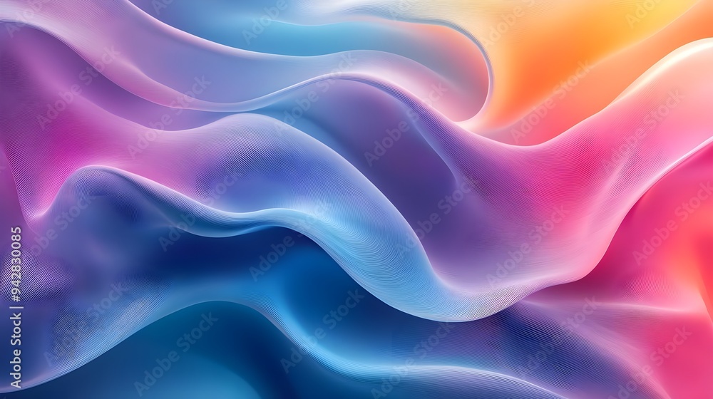 Abstract Colorful Gradient Waves Background Abstract Colorful Gradient Waves Background