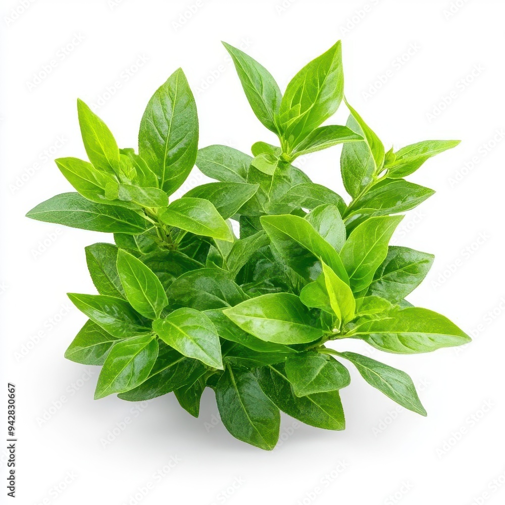Green shrub isolated on white Green shrub isolated on white