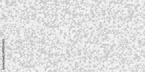 Abstract geometric vector seamless technology gray and white cube square paper background. surface creative diamond geometric pattern gray Polygon Mosaic triangle, business and corporate background.