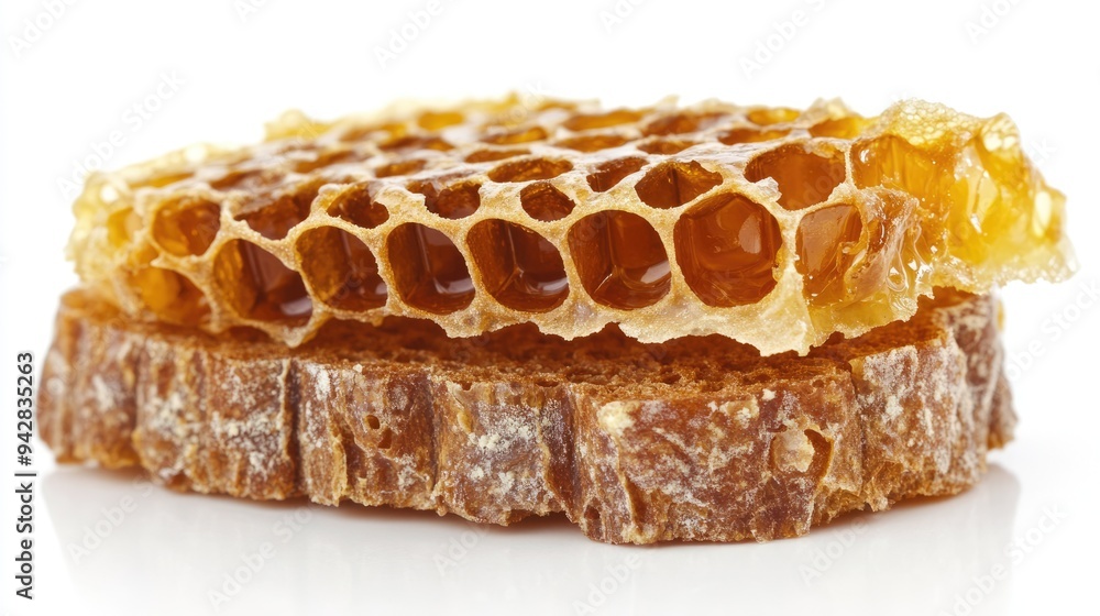 Honeycomb on a Slice of Bread Honeycomb on a Slice of Bread