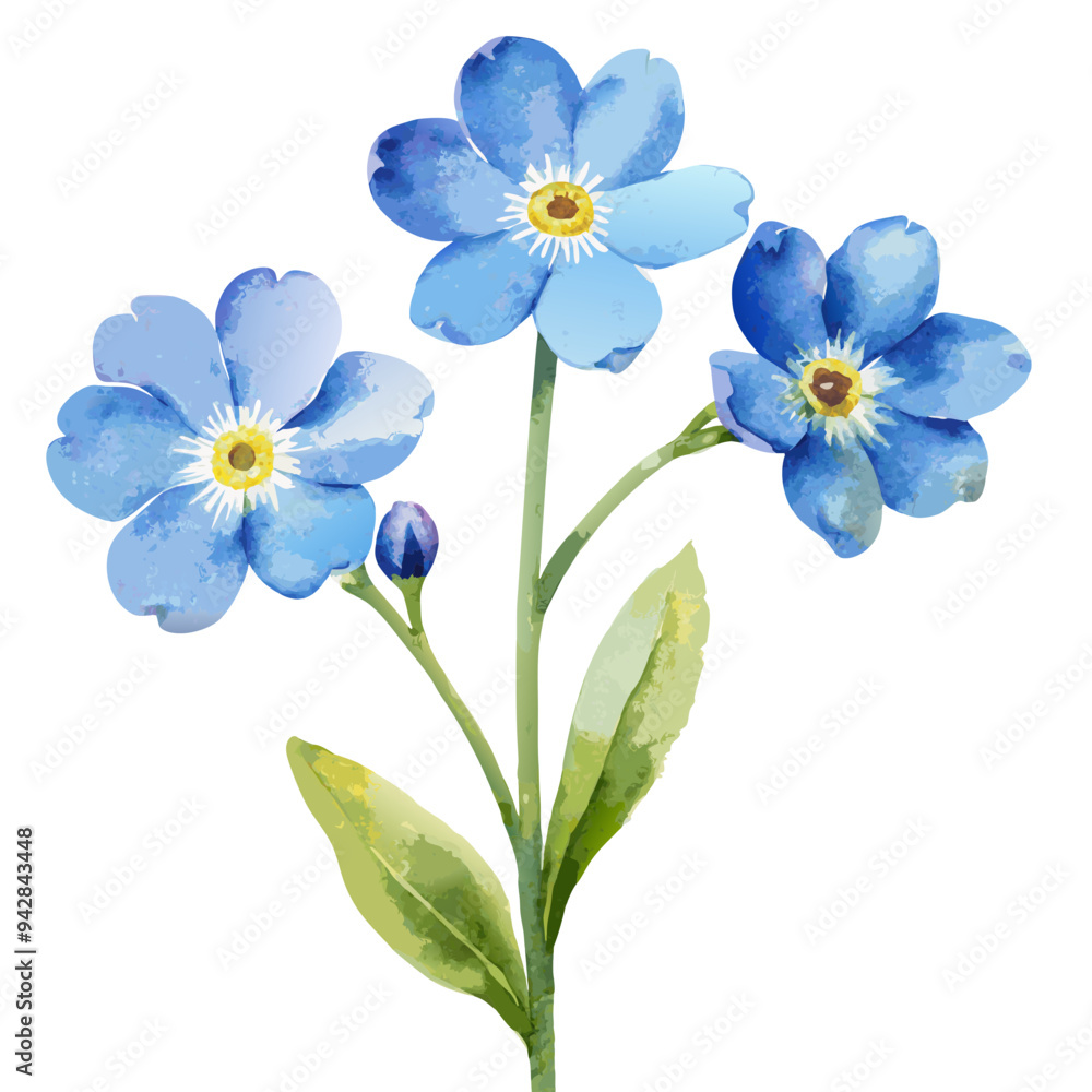 Naklejka premium forget me not