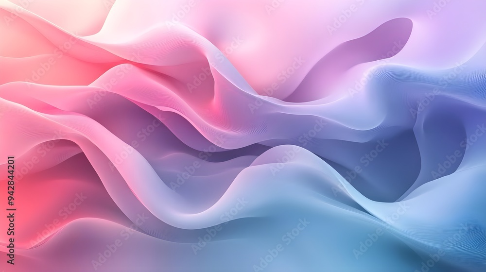 Abstract Pink & Blue Wave Background Design Abstract Pink & Blue Wave Background Design
