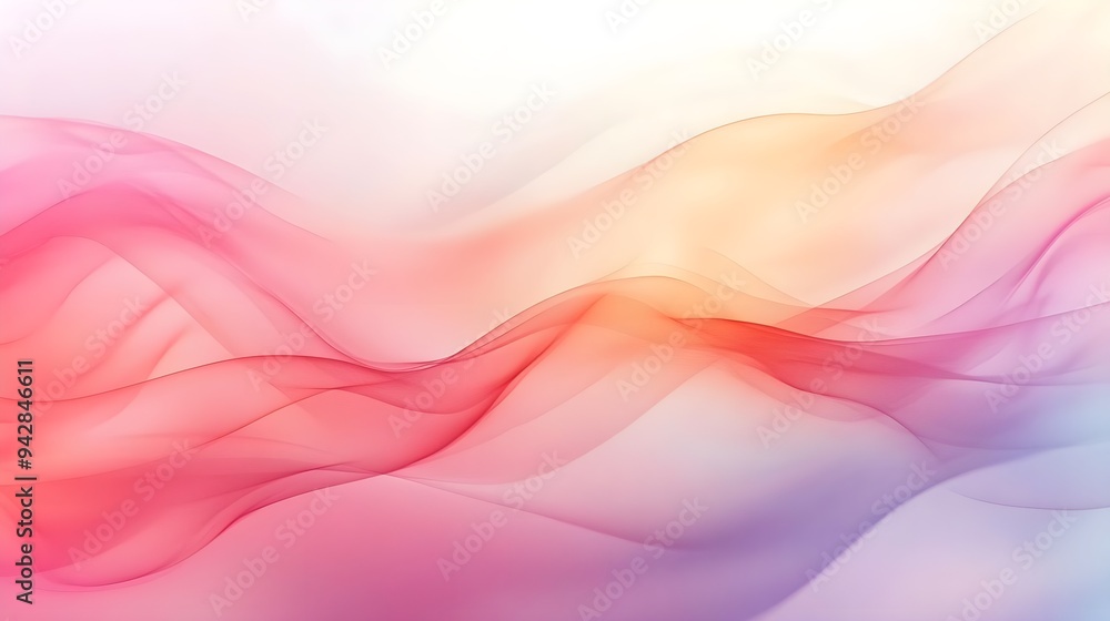 Abstract Pink and Yellow Wave Background Abstract Pink and Yellow Wave Background