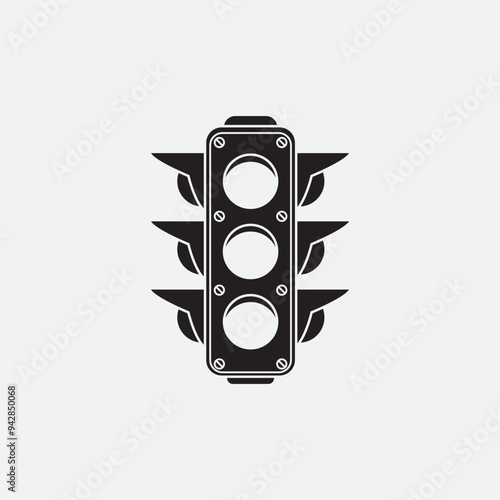 trafic light icon vector illustration template