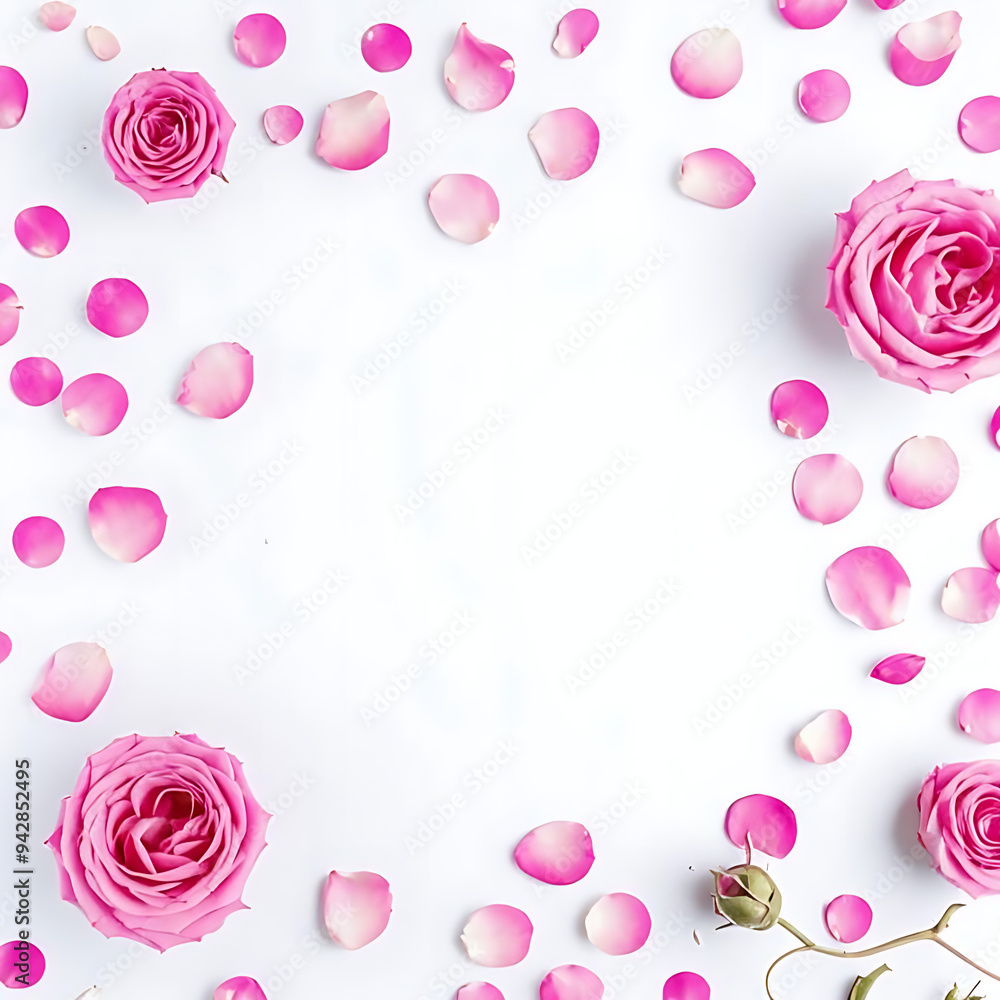 pink rose frame pink rose frame
