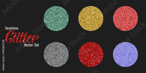 Abstract glitter set sparkle background