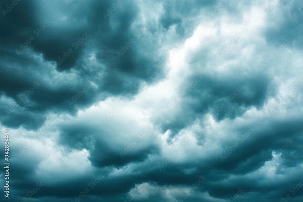 Overcast sky with dark clouds threatening rain, gloomy weather, moody atmosphere Overcast sky with dark clouds threatening rain, gloomy weather, moody atmosphere
