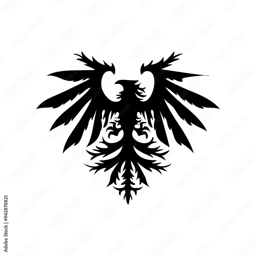 Obraz premium Eagle icon. Bald eagle logo. Eagle glyph. eagle silhouette
