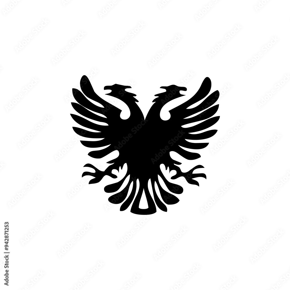 Obraz premium Eagle icon. Bald eagle logo. Eagle glyph. eagle silhouette