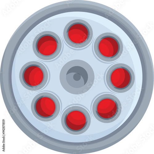 Revolver cylinder is loaded with bullets, representing the potential for violence and criminal activity