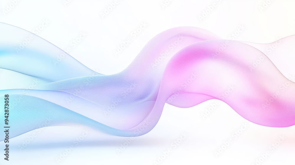 A colorful wave with a pink and blue gradient. The colors are vibrant and the wave appears to be flowing A colorful wave with a pink and blue gradient. The colors are vibrant and the wave appears to be flowing