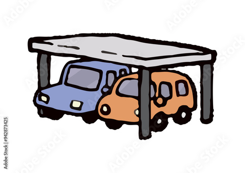 カーポート2台用F型