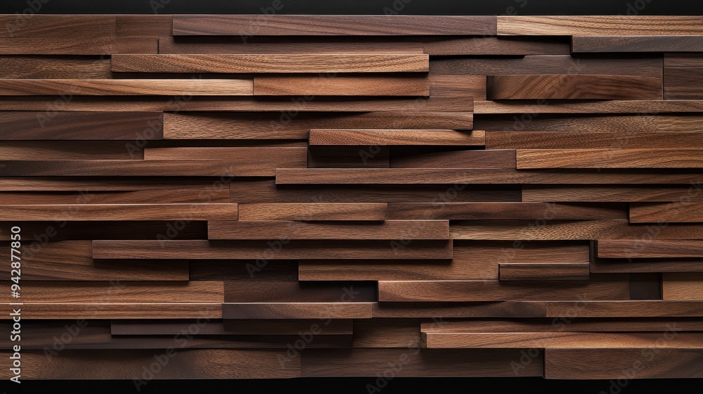 Rustic Wooden Wall Paneling - Dark Brown Reclaimed Wood Texture Background. Rustic Wooden Wall Paneling - Dark Brown Reclaimed Wood Texture Background.