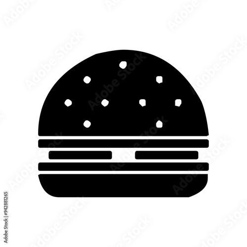 Fast food icon. fast food silhouette