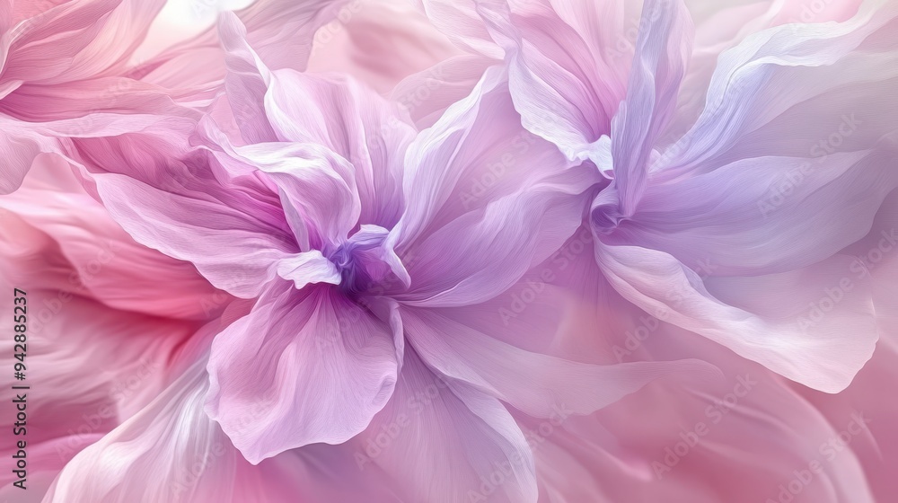 Abstract Pink Flower Petals with Soft Pastel Colors and Delicate Texture - Floral Background for Design. Abstract Pink Flower Petals with Soft Pastel Colors and Delicate Texture - Floral Background for Design.