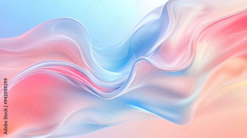 A colorful, flowing wave of pink and blue. The colors are vibrant and the wave appears to be moving A colorful, flowing wave of pink and blue. The colors are vibrant and the wave appears to be moving