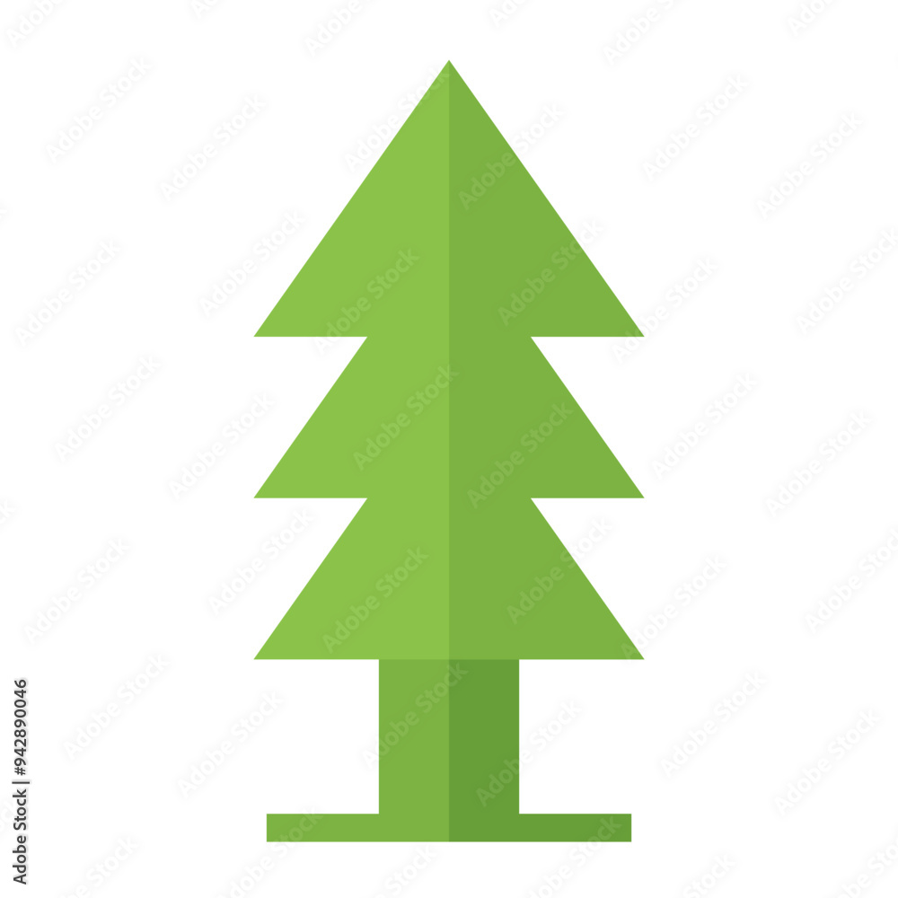 Tree Nature Forest Eco Ecology Single Icon Flat Color Style Tree Nature Forest Eco Ecology Single Icon Flat Color Style