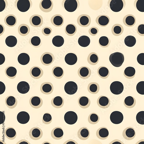 A pattern of black and white dots. The dots are arranged in a way that creates a sense of movement and energy. The pattern is reminiscent of a galaxy or a swarm of bees. Scene is dynamic and lively