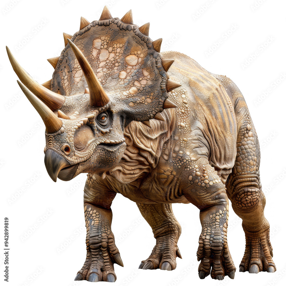 Fototapeta premium Triceratops Isolated on a Transparent Background