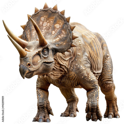 Triceratops Isolated on a Transparent Background