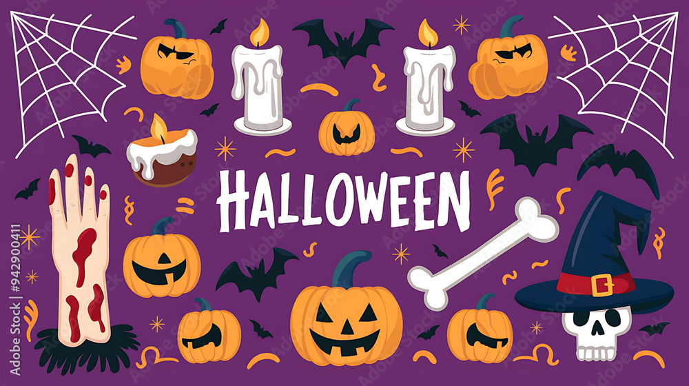 halloween set background halloween set background