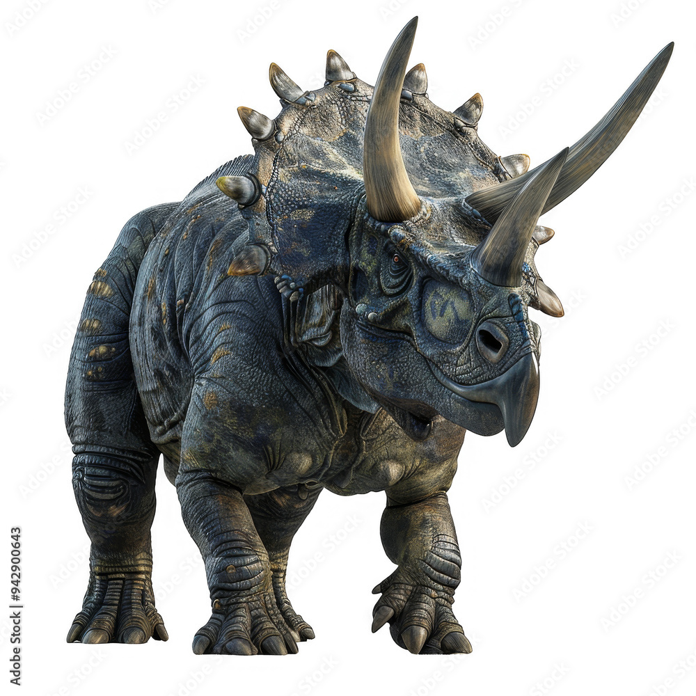 Fototapeta premium Triceratops Isolated on a Transparent Background