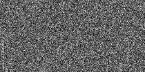 TV noise dot grain background with television display interference effect, abstract vector. Grain noise background of black irregular dots or grainy particles background of TV noise or VHS camera bug
