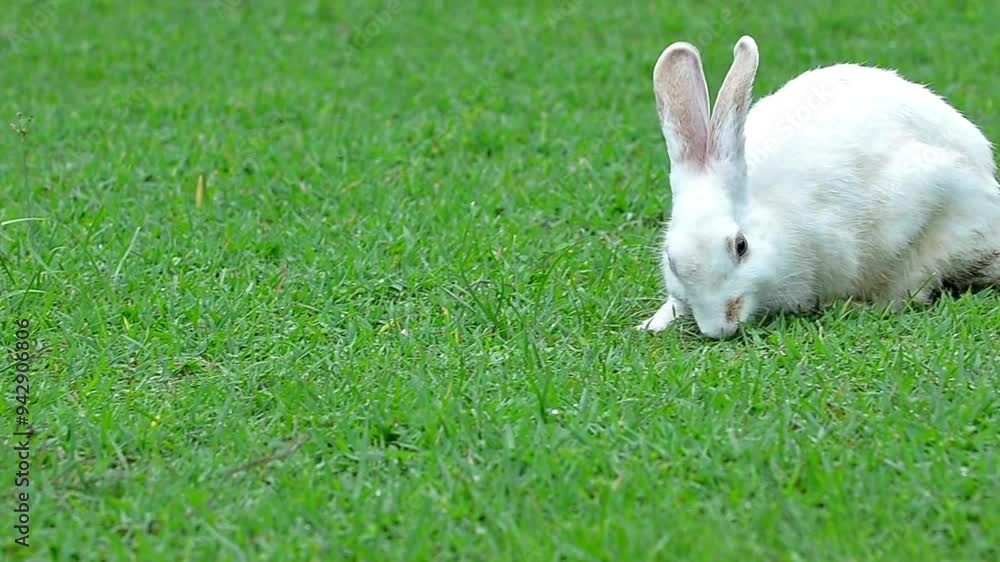 ADORABLE BABY RABBIT CLEANING ITS FACE – CUTE PET GROOMING MOMENT ADORABLE BABY RABBIT CLEANING ITS FACE – CUTE PET GROOMING MOMENT
